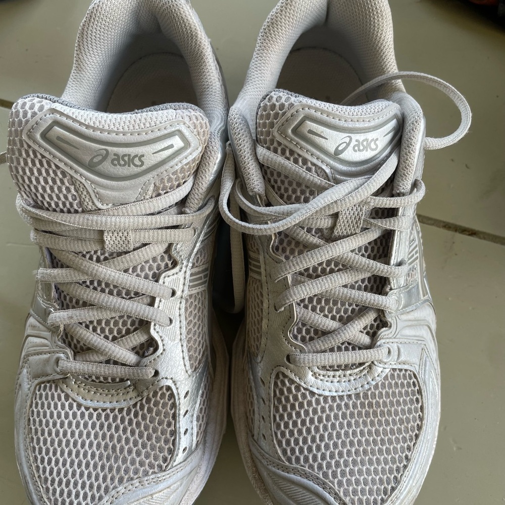 ASICS Light Gray Mesh Sneakers
